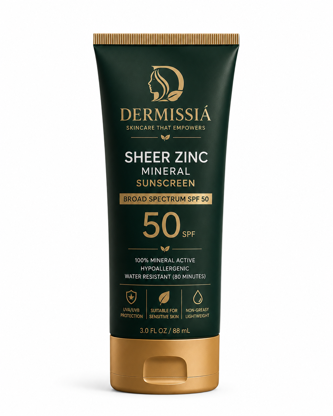 Dermissiá Sheer Zinc Mineral Sunscreen SPF 50